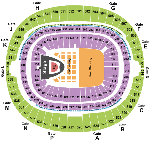 Wembley Stadium BLACKPINK Seating Chart